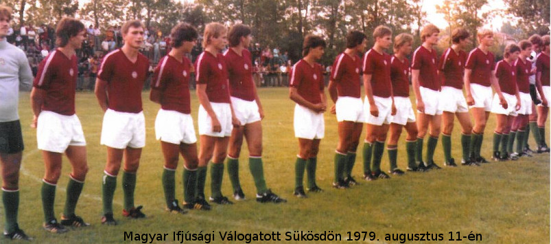Magyar Ifjúsági Válogatott Sükösdön 1979